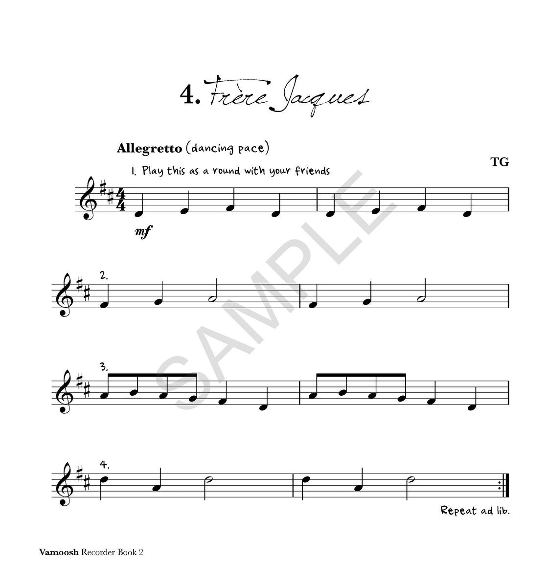 Vamoosh Recorder Book 2 PDF Vamoosh Music