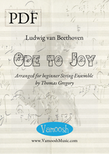 Load image into Gallery viewer, Beethoven Ode to Joy for Beginner String Ensemble