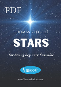 Stars for beginner string ensemble by Thomas Gregory