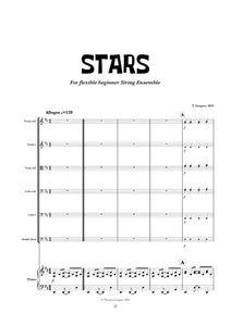 Stars for beginner string ensemble by Thomas Gregory
