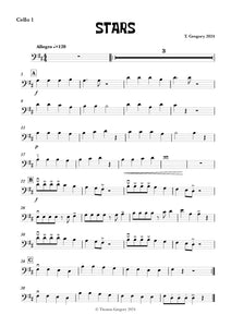 Stars for beginner string ensemble by Thomas Gregory