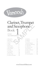 Load image into Gallery viewer, Vamoosh Clarinet Trumpet Trombone Saxophone Book 1 Piano Accompaniment by Thomas Gregory