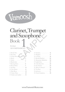 Vamoosh Clarinet Trumpet Trombone Saxophone Book 1 Piano Accompaniment by Thomas Gregory