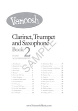 Load image into Gallery viewer, Vamoosh Clarinet Trumpet Trombone Saxophone Book 2 Piano Accompaniment by Thomas Gregory
