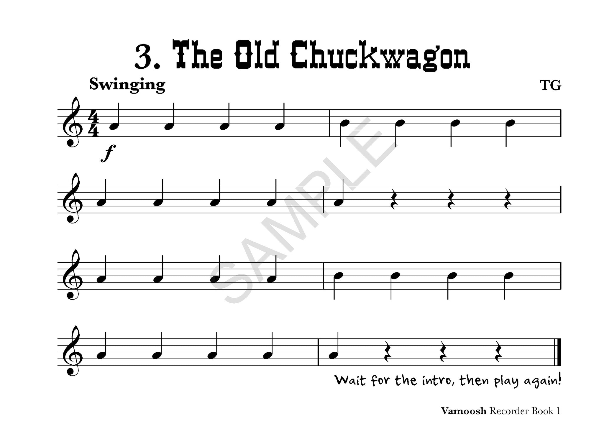 Vamoosh Recorder Book 1 PDF Vamoosh Music