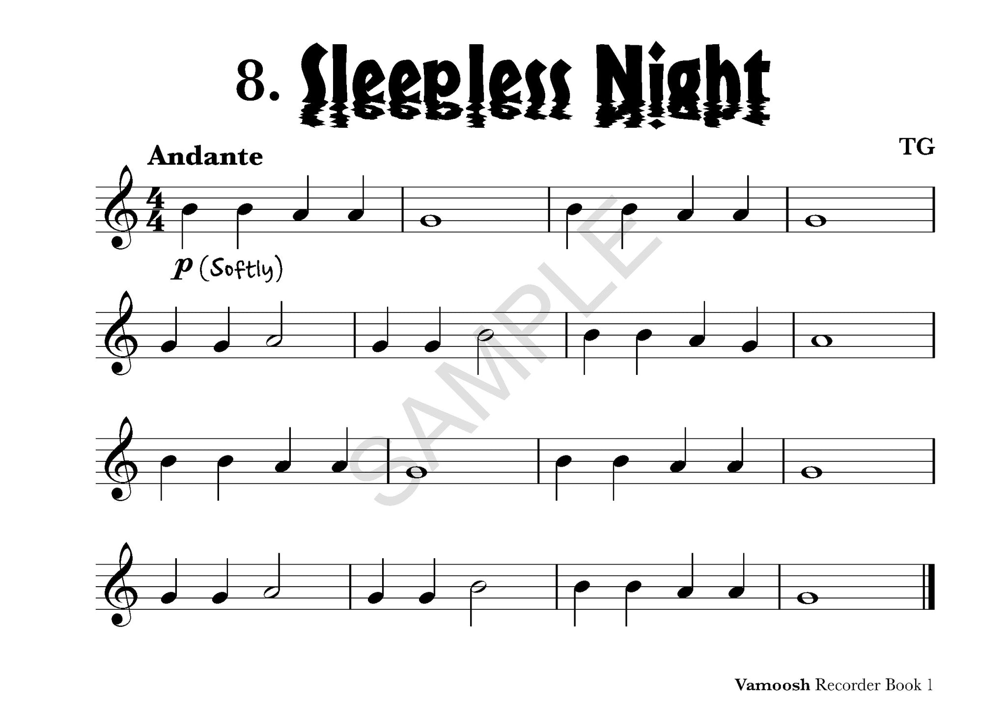 Vamoosh Recorder Book 1 PDF Vamoosh Music