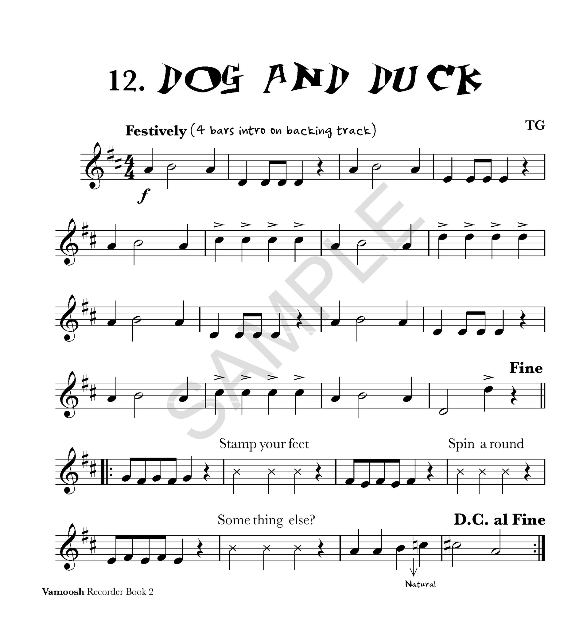 Vamoosh Recorder Book 2 PDF Vamoosh Music