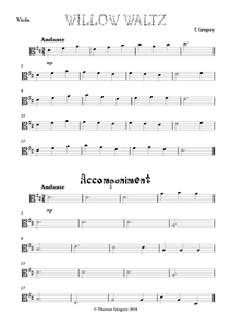 Willow Waltz for Flexible String Ensemble by Thomas Gregory