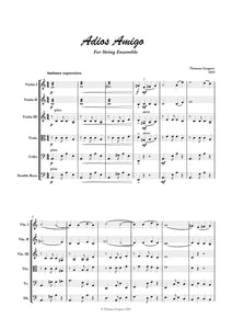 Adios Amigo for String Ensemble by Thomas Gregory