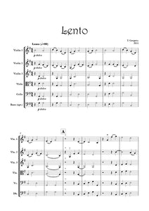 Lento by Thomas Gregory for String Ensemble PDF