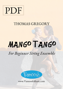 Mango Tango for beginner string ensemble by Thomas Gregory