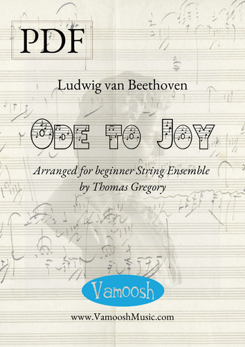 Beethoven Ode to Joy for Beginner String Ensemble