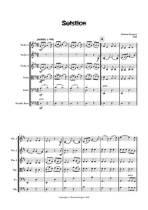 Solstice for String Ensemble by Thomas Gregory PDF