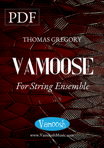 Vamoose for String Ensemble by Thomas Gregory