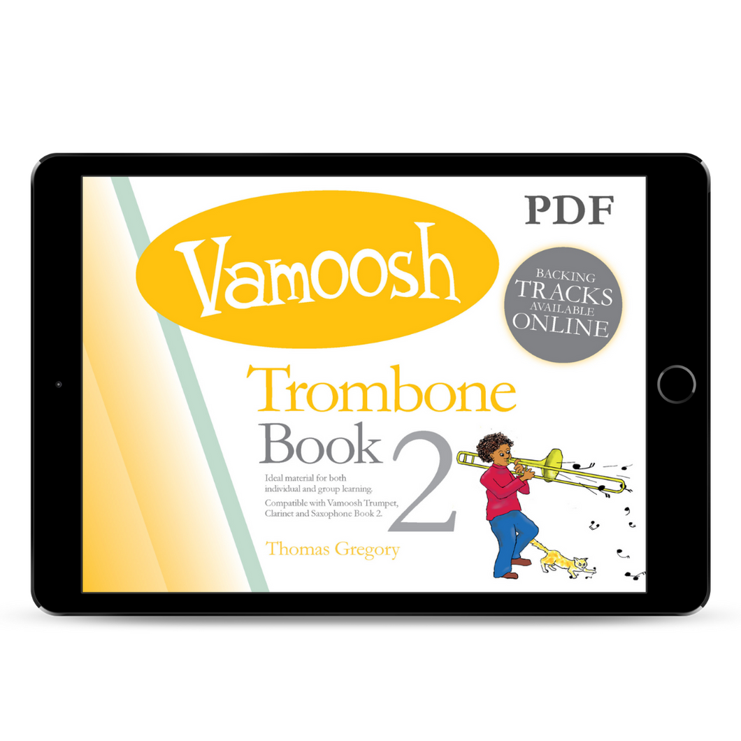 Vamoosh Trombone Book 2 for beginners
