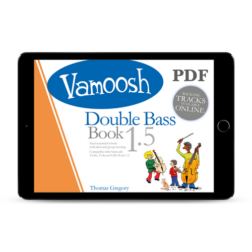 Vamoosh Double Bass Book 1.5 for Beginner Bass players