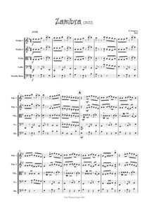 Zambra for flexible String Ensemble by Thomas Gregory (PDF)